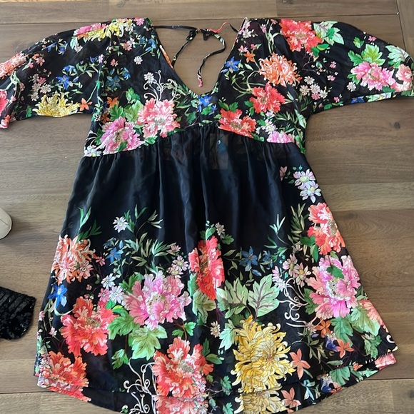 NWT Johnny Was Metalli Notte Printed A-Line Dress XL - Picture 5 of 5